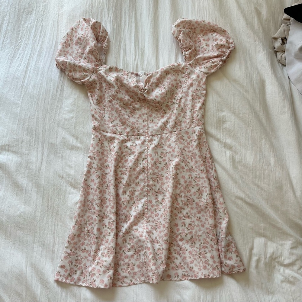 Floral Puff Sleeve Dress